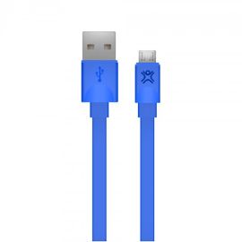 CABLE FLAT USB-A / USB-B 1,2M BLEU XTREMEMAC