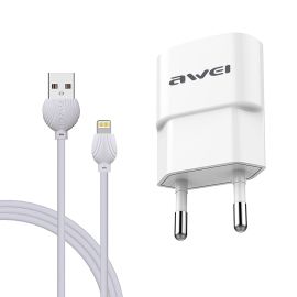 AWEI C-832 +CABLE LIGHTNING IPHONE BLANC