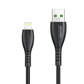 AWEI CABLE USB LIGHTNING 2,4A CL115L NOI
