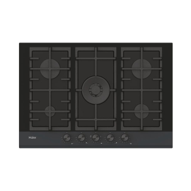 PLAQUE GAZ HAVG75HBPB 5F SERIE4 75CM NOIR HAIER