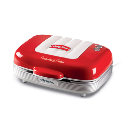 SANDWISHES & COOKIES 3EN1 700W ROUGE ARIETE