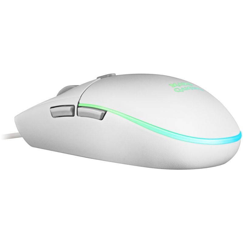 SOURIS GAMER MMGW 3200DPI WHT LIGHT RGB MARSGAMIN