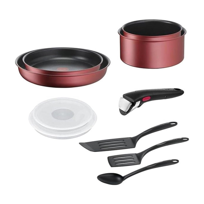 BATTERIE DE CUISINE L3989502 INGENIO 10PCES ROUGE
