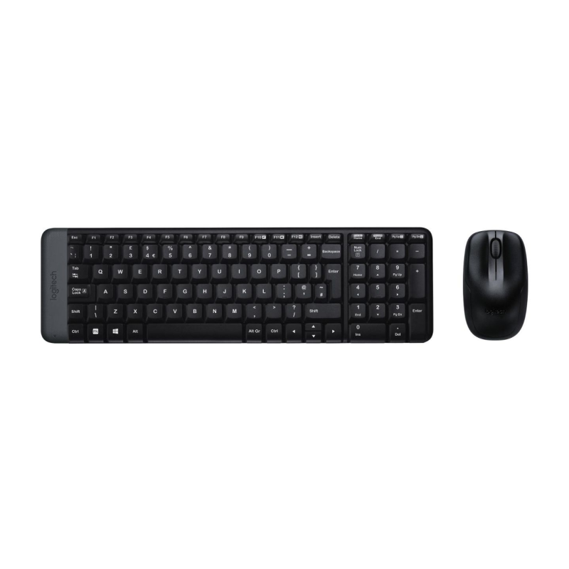 COMBO SANS FIL MK220 AZERTY NOIR LOGITECH