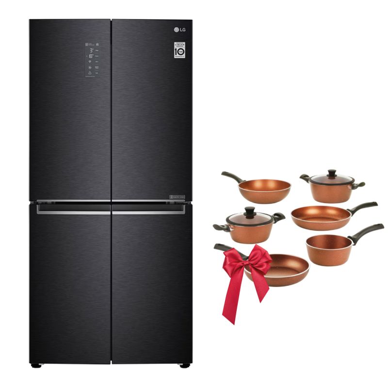 LG   BATTERIE DE CUISINE FORGIA + GR-B29FTQFL.AMCPEMC  Réfrigérateur 4 portes  cac2949800